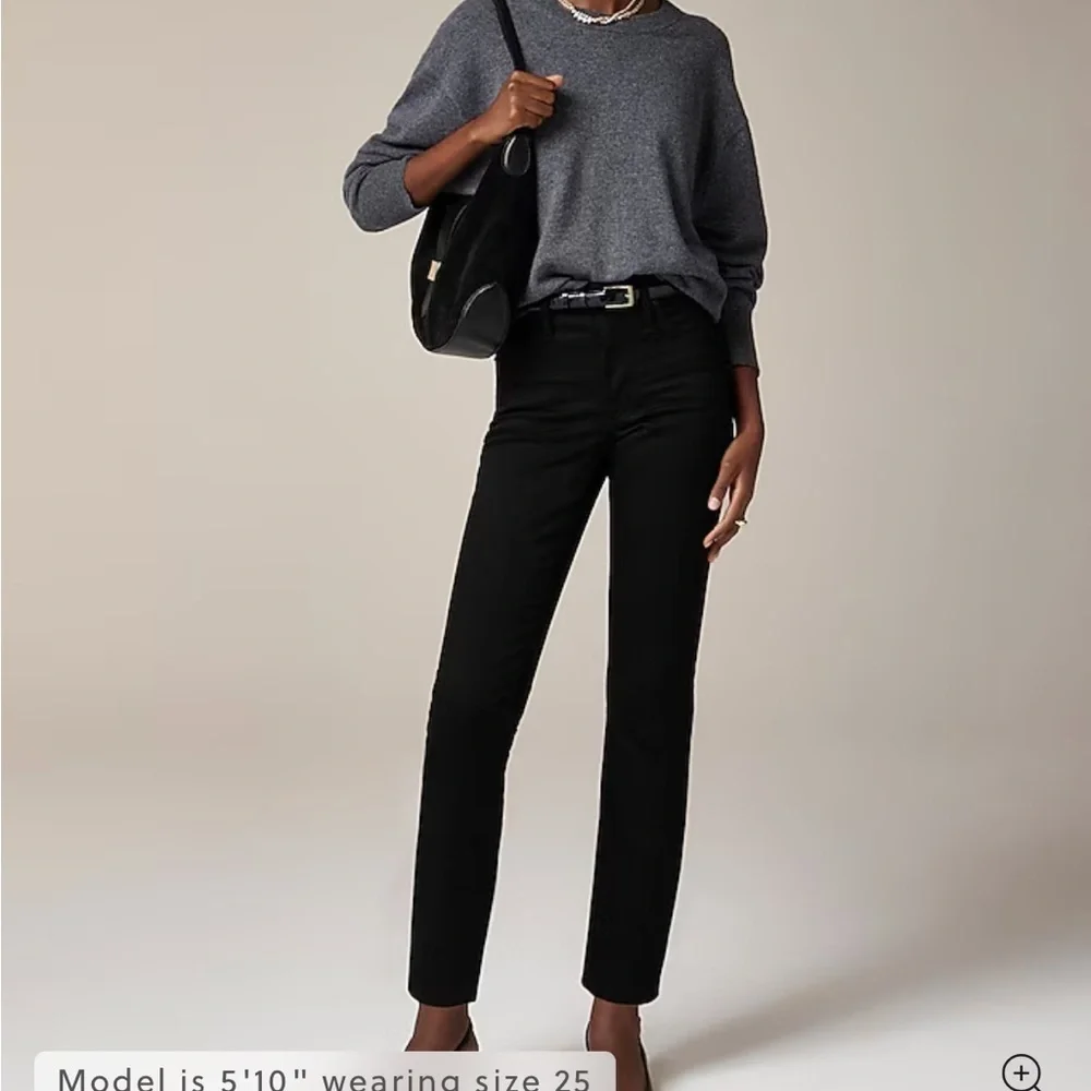 J crew true black slim jeans